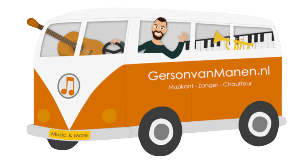 Afbeelding Gerson van Manen in Volkswagenbusje