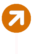 Verkeersbord wijzend naar iconen